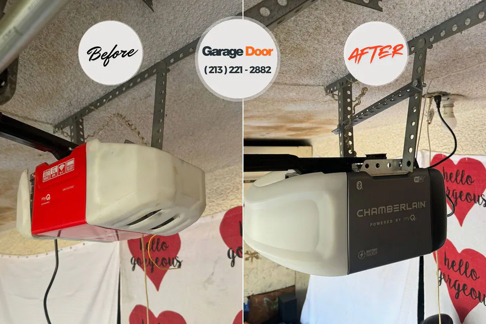 Before and after: garage door repair Georgetown, CO
